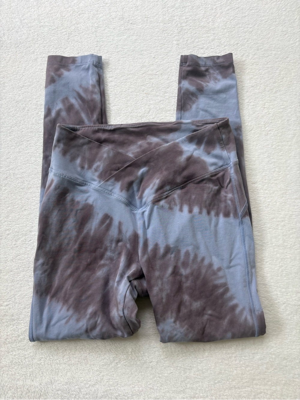 PINK Tie-Dye Leggings - Blue & Brown